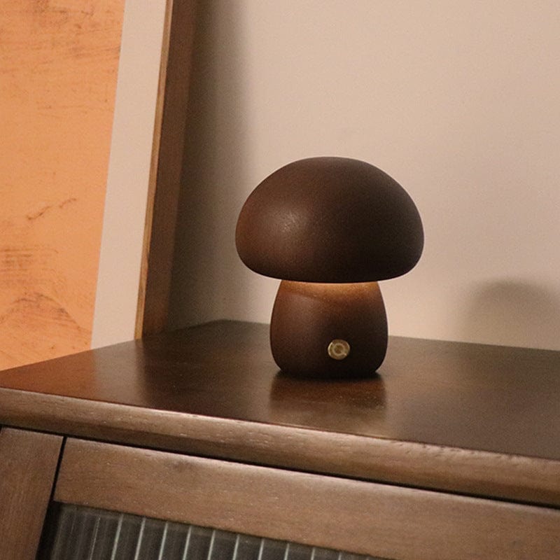  Wooden Cute Mushroom LED Night