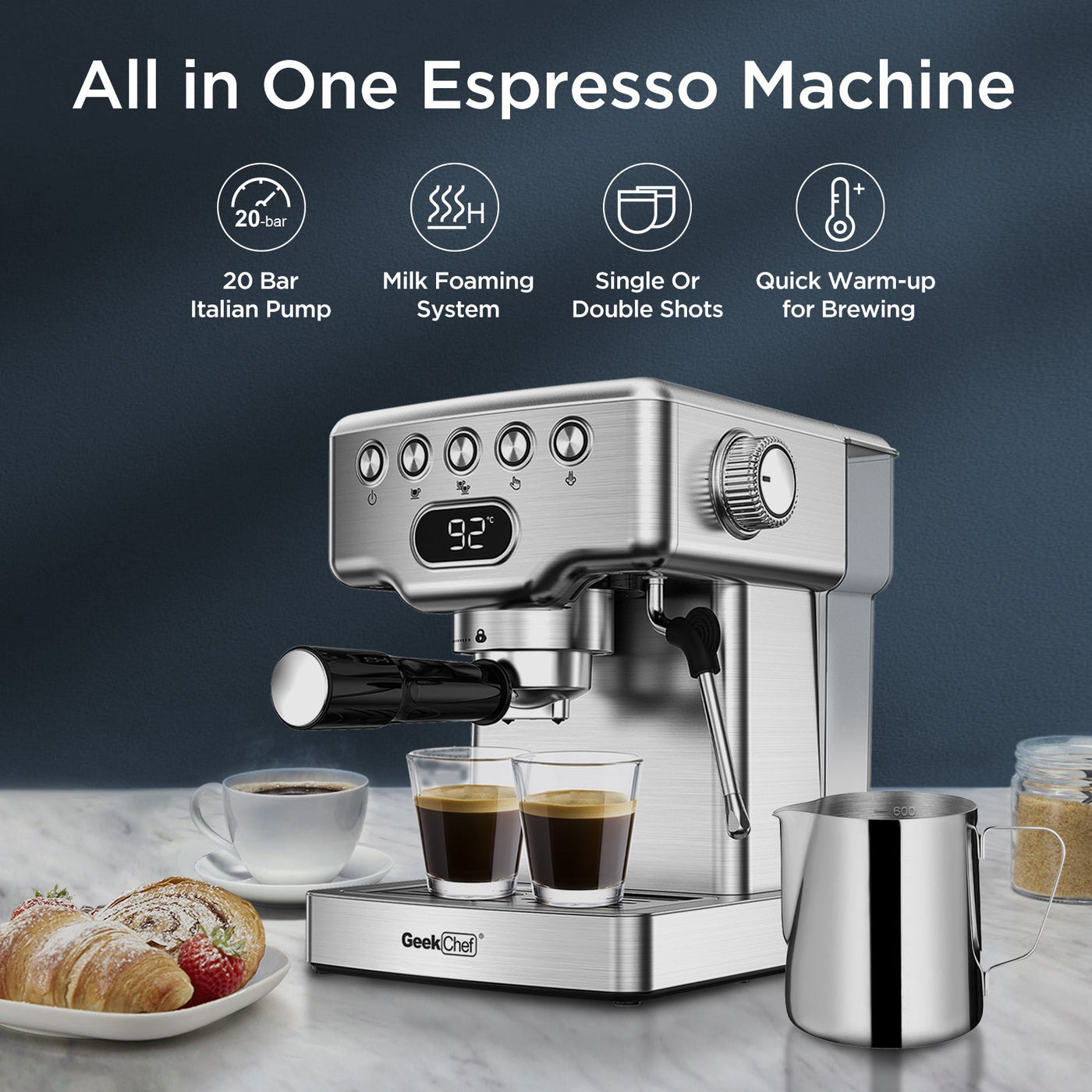  Chef Espresso Machine