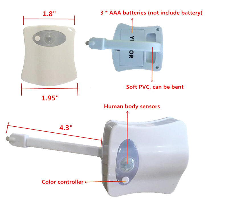  Toilet Induction LED Night Light