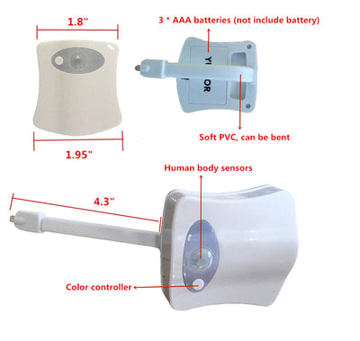  Toilet Induction LED Night Light