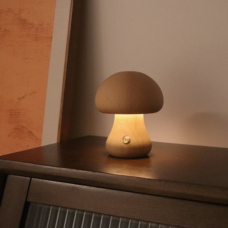  Wooden Cute Mushroom LED Night