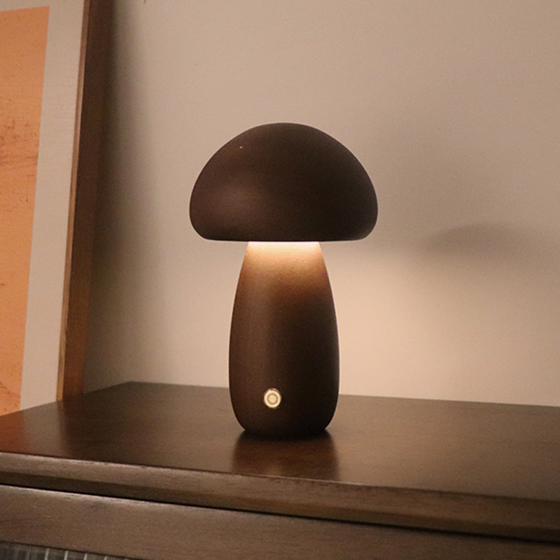  Wooden Cute Mushroom LED Night