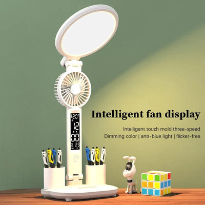  LED Clock USB Chargeable Table Lamp